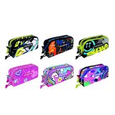 Penál "2Zip", srdce, MITAMA 64889-90015