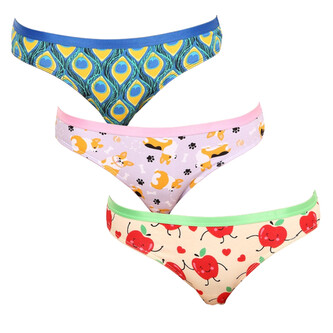 3PACK veselé dámské kalhotky Dedoles (K054241161) XL