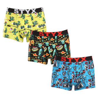 3PACK Pánské boxerky Styx art sportovní guma nadrozměr (3R13188) 4XL
