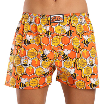 Pánské trenky Styx art klasická guma nadrozměr včelky (E1654) 4XL