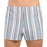 Klasické pánské trenky Foltýn světlé proužky extra nadrozměr (KN83) 10XL