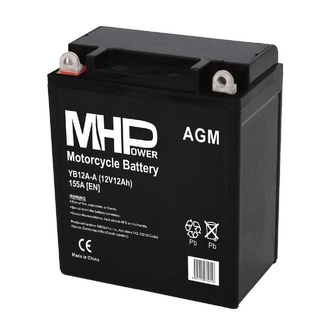 Baterie motocyklová 12V / 12Ah MHPower YB12A-A