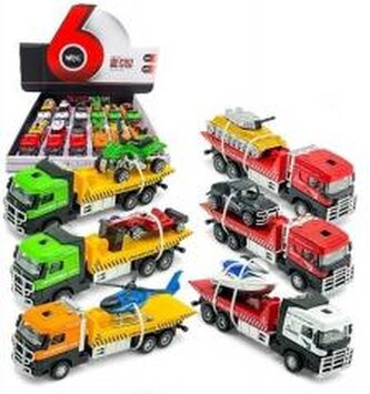 Laweta z pojazdem z napędem światło i dźwięk mix