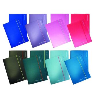 Desky s gumičkou "Color Touch", sv.zelená, MITAMA 62030-90273