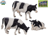 Kids Globe Farming kráva černobílá 1:32 stojící/ležící 12ks v krabičce