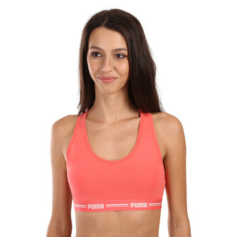 Dámská sportovní podprsenka Puma růžová (604022001 025) XL