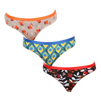 3PACK veselé dámské kalhotky Dedoles (GMFB013546) XL