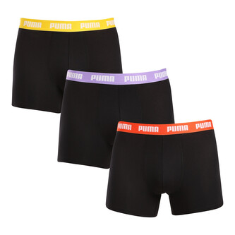 3PACK pánské boxerky Puma černé (701226820 009) XL