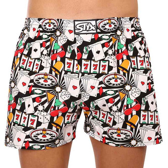 Pánské trenky Styx art klasická guma nadrozměr casino (E1553) 4XL