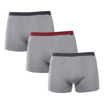 3PACK pánské boxerky Andrie šedé (PS 5702) M