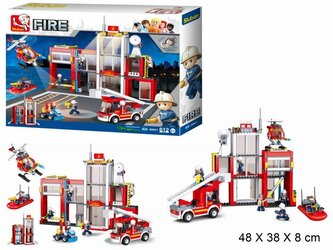 PROMO Klocki Sluban Straż 612el 96084 GAZELO