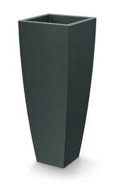 Květináč MOODA SQUARE HIGH 40 cm - barva: černý granit