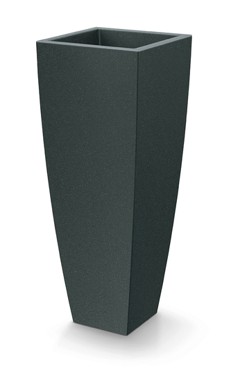 Květináč MOODA SQUARE HIGH 40 cm - barva: černý granit