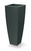 Květináč MOODA SQUARE HIGH 40 cm - barva: černý granit