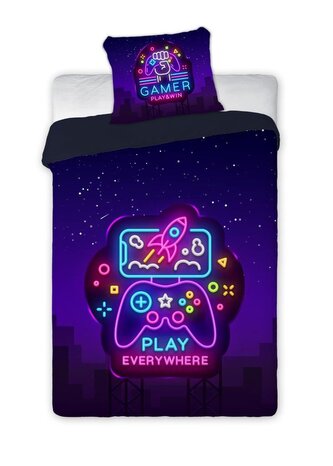 POŚCIEL KPL. MŁODZIEŻOWA 021 NEON 140X200+70X90 BAW.MŁ.