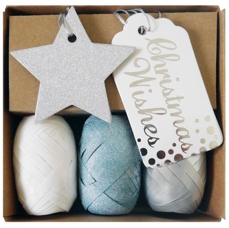 Zestaw do pakowania mix kolorów wstążki + tagi