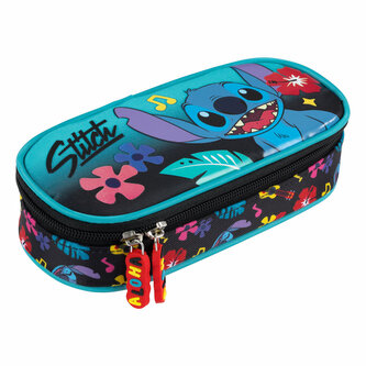 Piórnik saszetka z wewnętrzną klapką Stitch mint