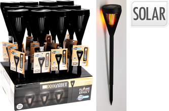 POCHODNIA LED CZARNA H43CM
