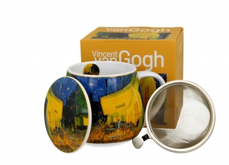 Porcelánový hrnek soudek byliňák - TERRACE AT NIGHT, 430 ml