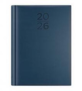 Kalendarz 2026 A5 dzienny print niebieski