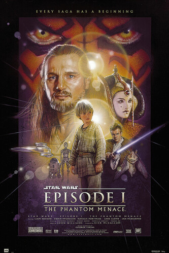 Plakát, Obraz - Star Wars: Epizoda I - Skrytá hrozba, 91.5 × 61 cm