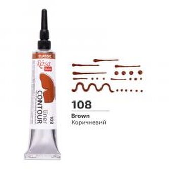 Farba aktylowa konturowa universal brown 20ml