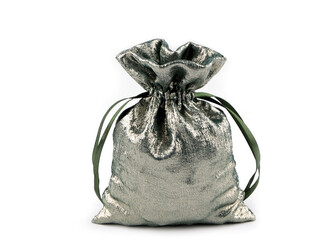 Dárkový pytlík s metalickým efektem 13x18 cm - 10 ks - 1 zelená