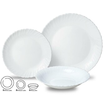 Jídelní sada opal Kinghoff, 18ks