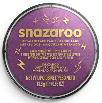 Snazaroo metalická fialová barva na obličej a tělo 18ml