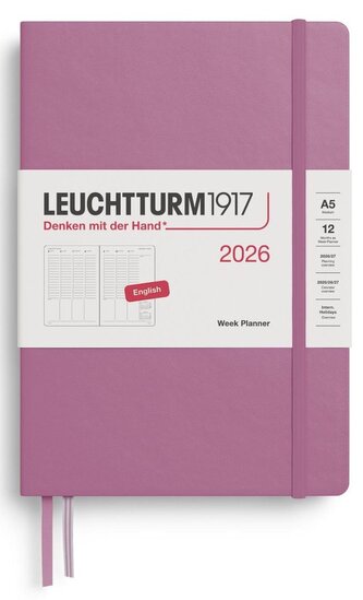 Week Planner 2026 Medium (A5) Dusty Rose