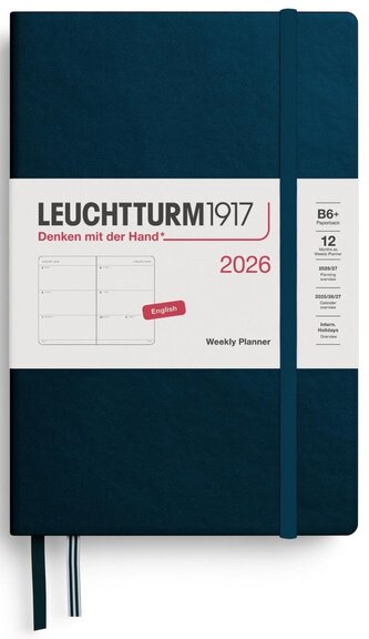 Weekly Planner 2026 Paperback (B6+) Deep Sea