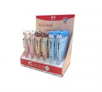 Długopis automat Party Lunch 6 kol (24szt) M&G;