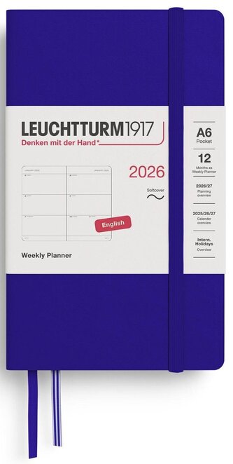 Weekly Planner 2026 Pocket (A6) Ink