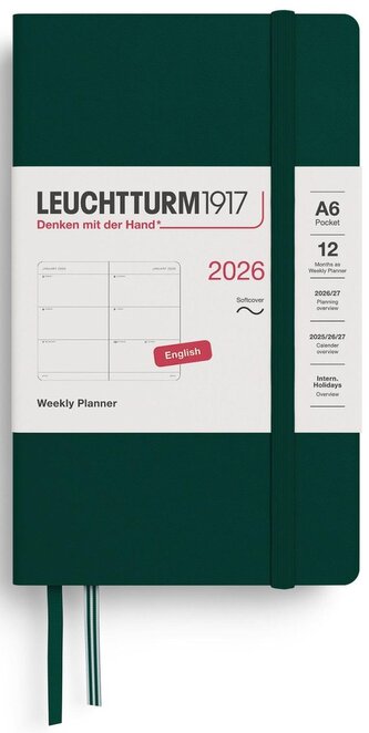 Weekly Planner 2026 Pocket (A6)  Forest Green