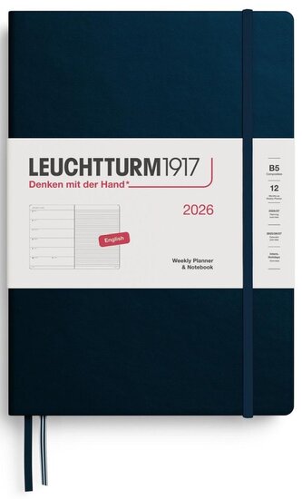 Weekly Planner & Notebook 2026 Composition (B5) Deep Sea