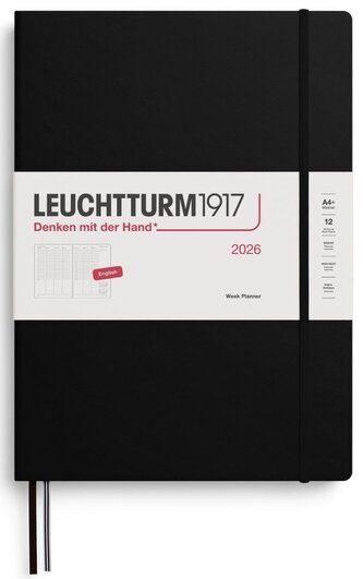 Week Planner 2026 Master (A4+) Black