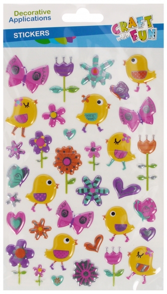 Ozdoba dekoracyjna naklejki Kurczak Wielkanoc CRAFT WITH FUN 555455