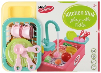 Zestaw kuchenny Nella zlew żółty plus akcesoria MEGA CREATIVE 549848