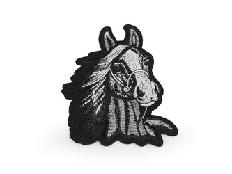 Nažehlovačka kůň - 10 ks - 2 šedá černá