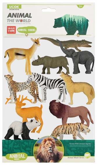 Zwierzęta dzikie 10 cm figurki  MEGA CREATIVE 545734