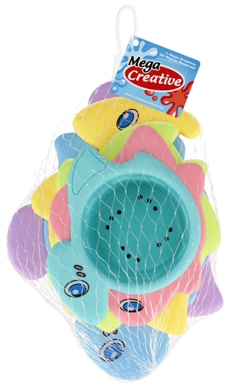 Kubeczki do układania Zwierzątka 15cm siatka MEGA CREATIVE 532190