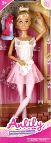 Lalka 29cm Baletnica z z akcesoriami MEGA CREATIVE 523351