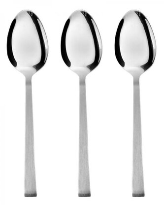 DuraHome Lžička kávová KRETA, 3ks, stříbrná