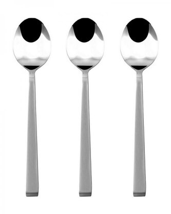 DuraHome Lžička čajová KRETA, 3ks, stříbrná