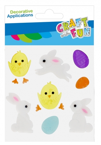 Ozdoba dekoracyjna naklejki na szybę 12szt Wielkanoc CRAFT WITH FUN 531853