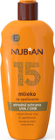 Nubian OF 15 mléko na opalování, 200 ml
