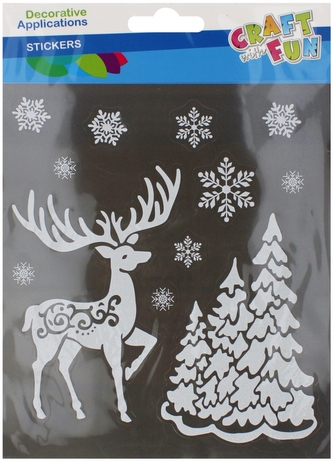 Naklejki na szybę Renifer Boże Narodzenie CRAFT WITH FUN 501427