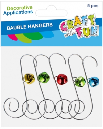 Haczyk na ozdoby metalowy op.5szt. Boże Narodzenie CRAFT WITH FUN 545861
