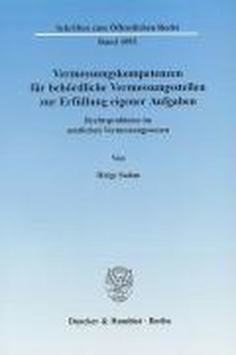 Vermessungskompetenzen für behördliche Vermessungsstellen zur Erfüllung eigener Aufgaben.