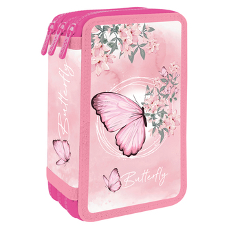 Penál prázdný - 3 patrový JUNIOR S8 - Butterfly